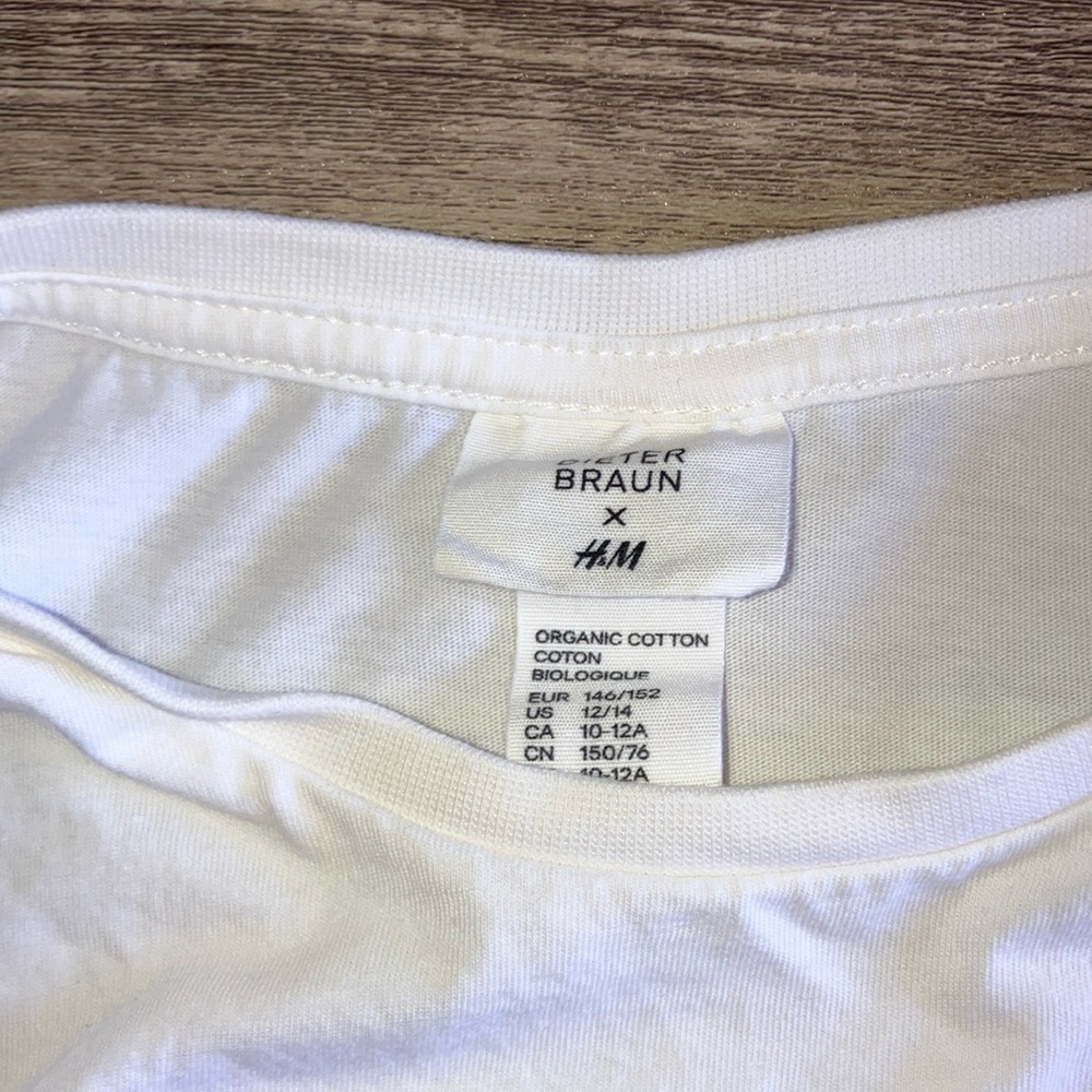 H&M Tropical Paradise White and Green Tank Top - Picture 2 of 3